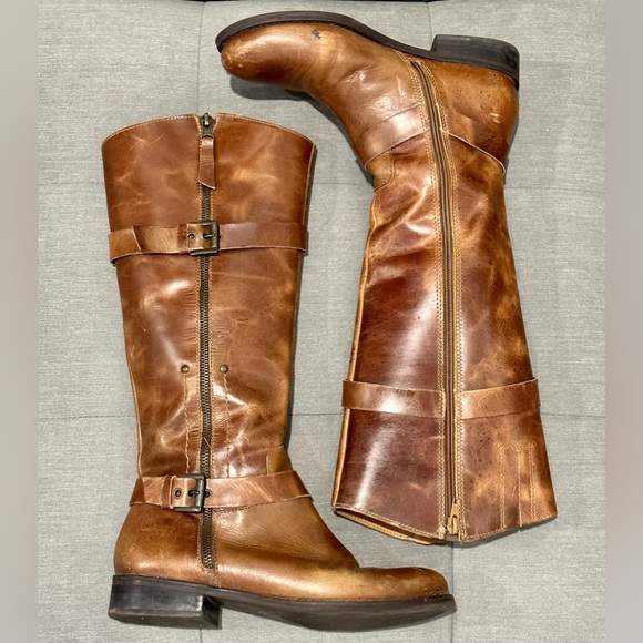 Matisse Brown Leather Militia Boots Size 7.5M - Picture 2 of 8